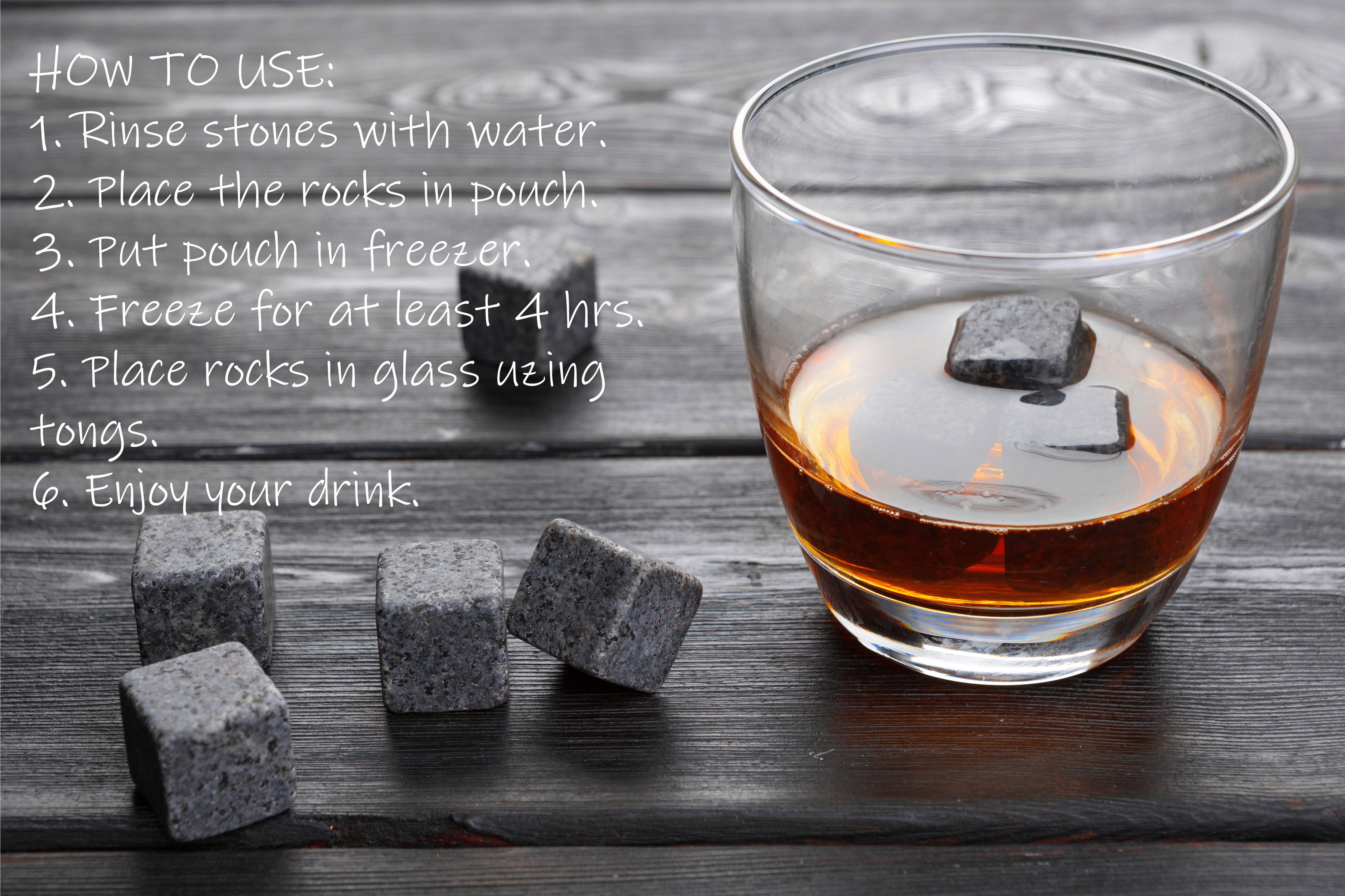 coupleDots Whiskey Stones and Stainless Steel Drinking Straw Set - EcoFreax | Think Bigger.