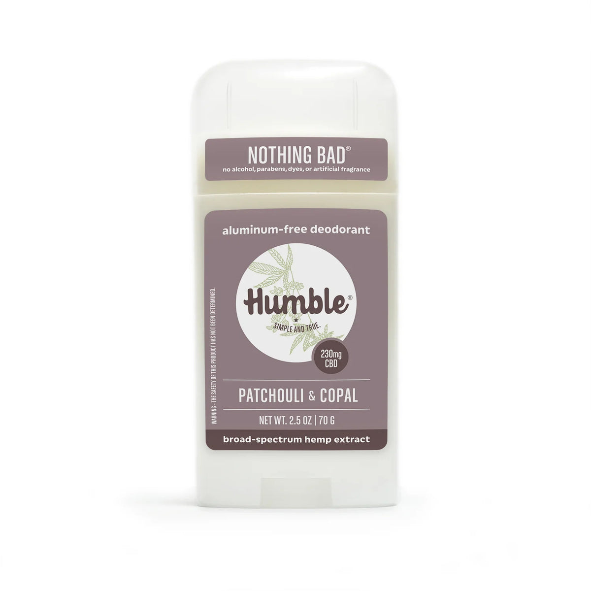 All Natural CBD Deodorant - Patchouli & Copal with Hemp Extract