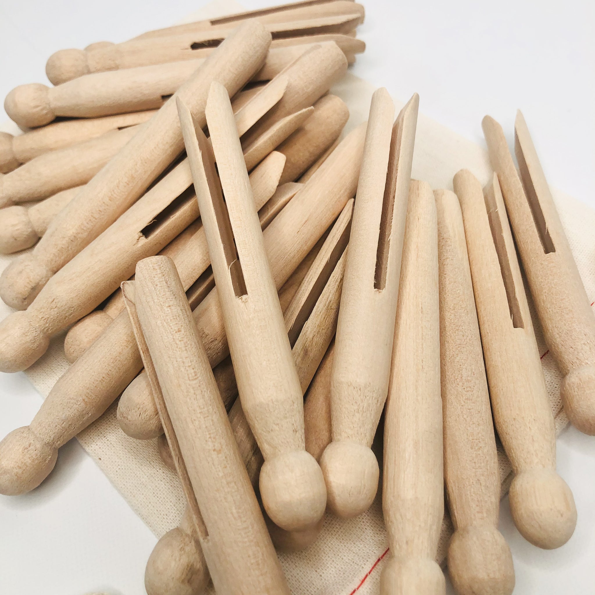 natural wood laundry drying pegs clothespins