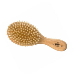 mens pure white bristle hair and beard brush - OG3