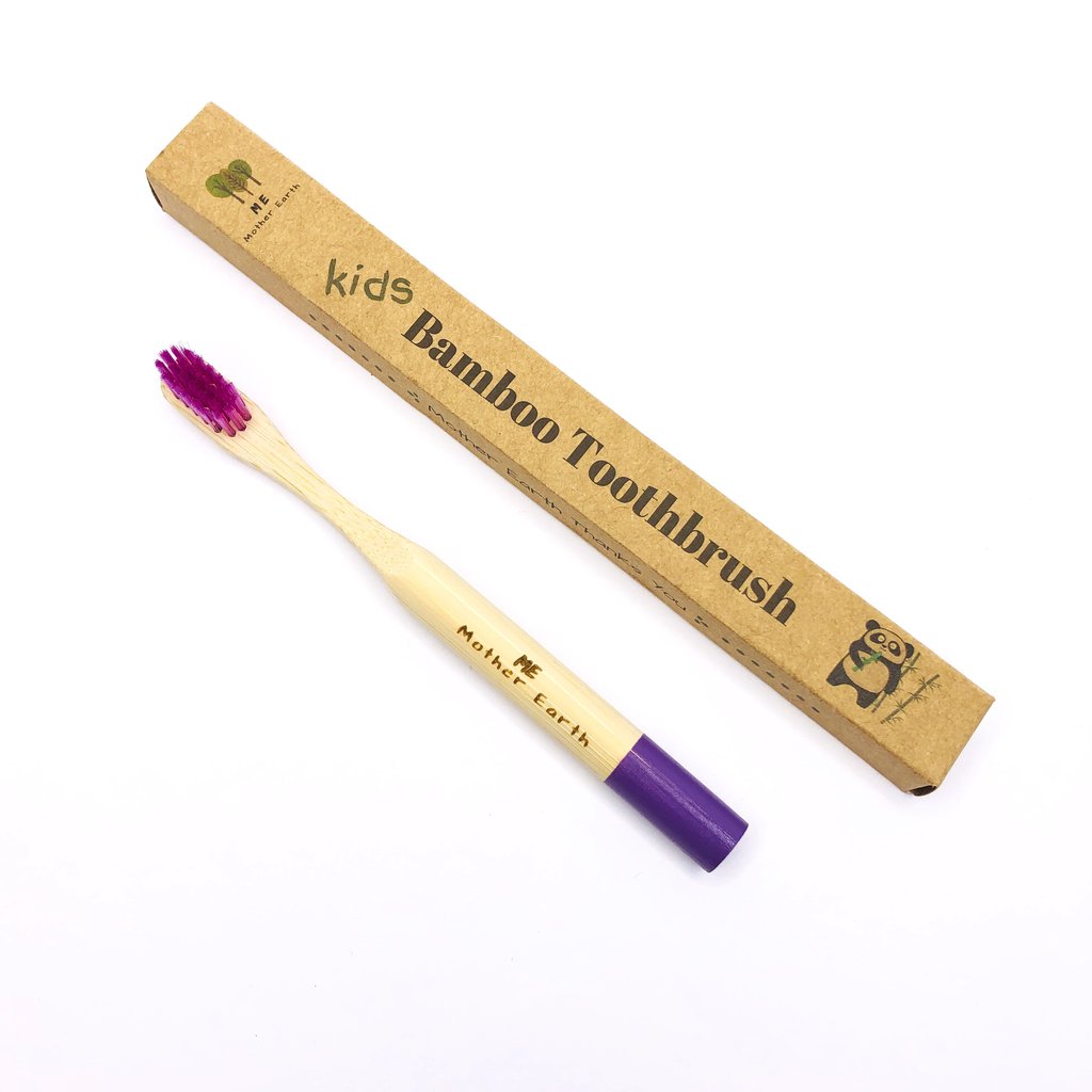 colourful bamboo toothbrushes for kids