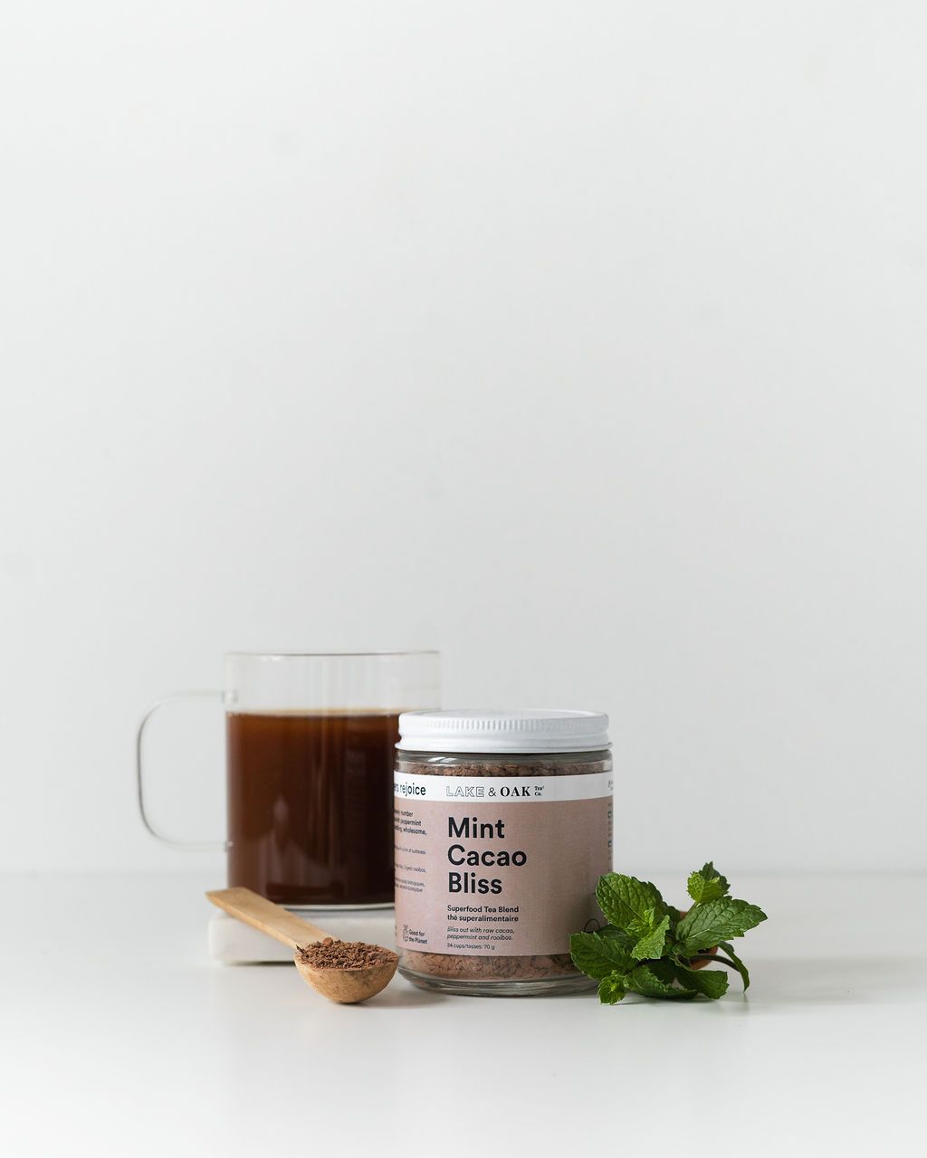 mint cacao bliss - natural organic tea