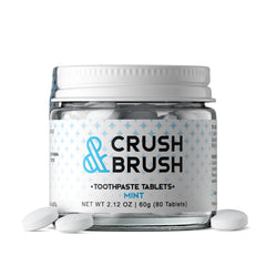 Crush & Brush Organic Toothpaste Tablets | Mint