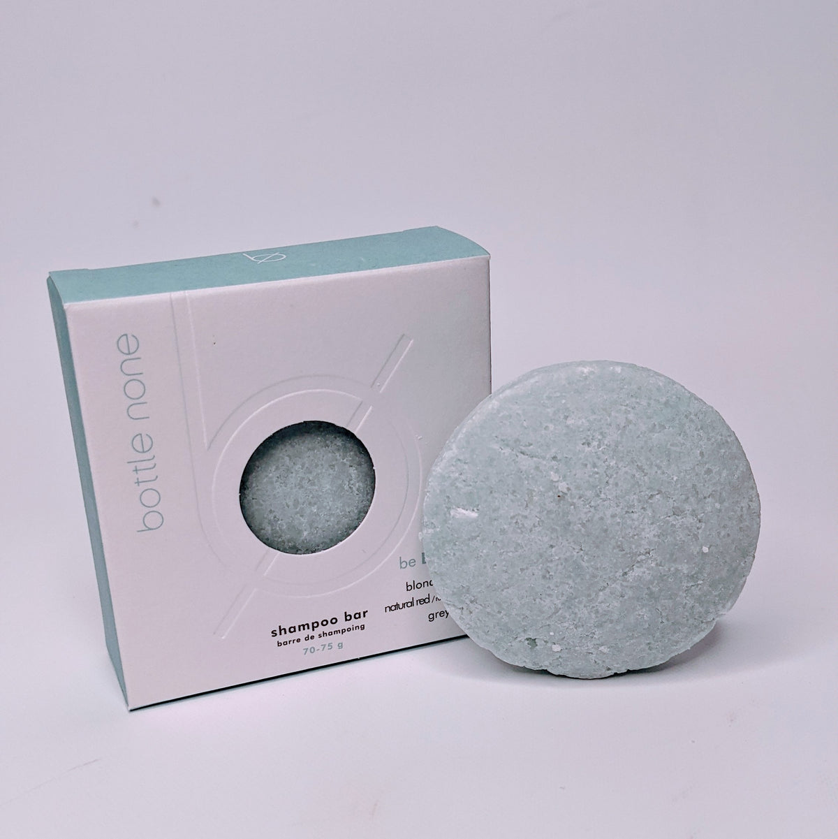 Bottle None be BRIGHT Shampoo Bar – Shine & Brighten for Blonde, Red, or Grey Hair