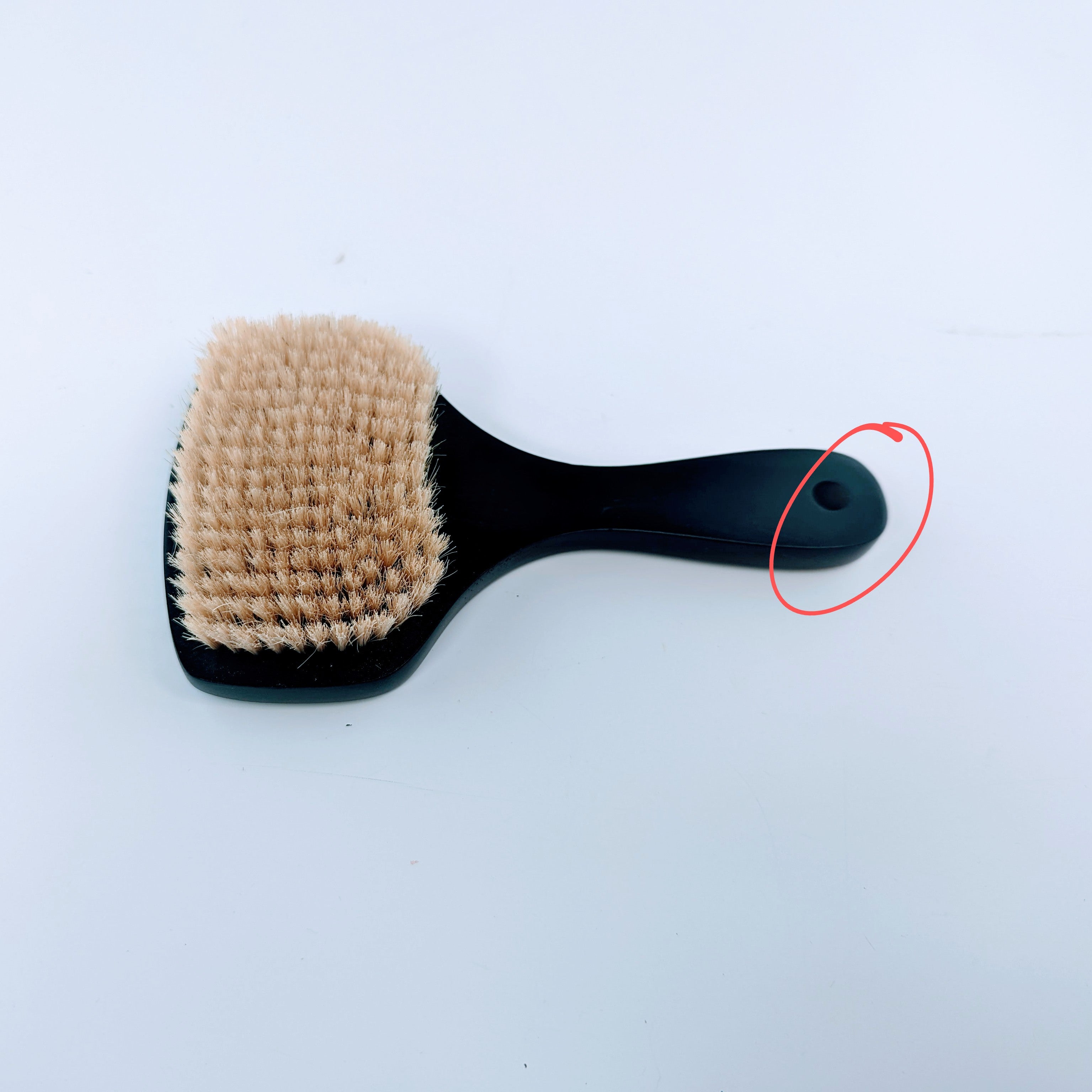 dry body brush with handle (defective)