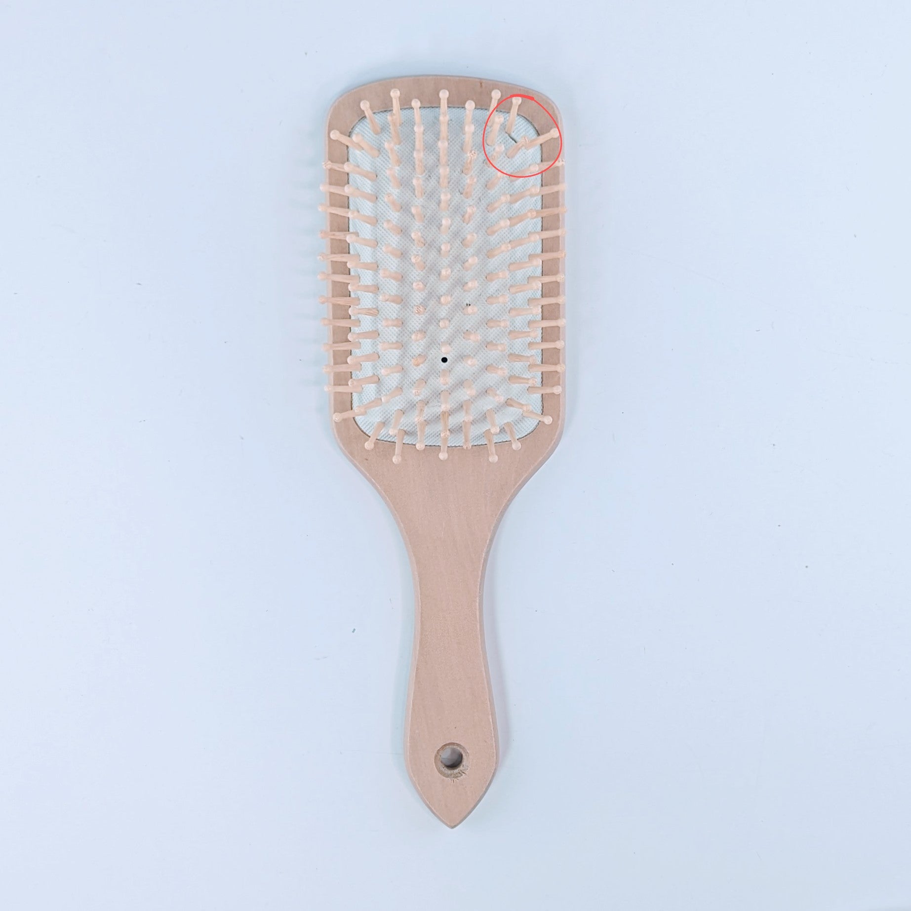 bamboo hair brush (defective)