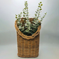 handmade rattan wicker small wall hanging basket