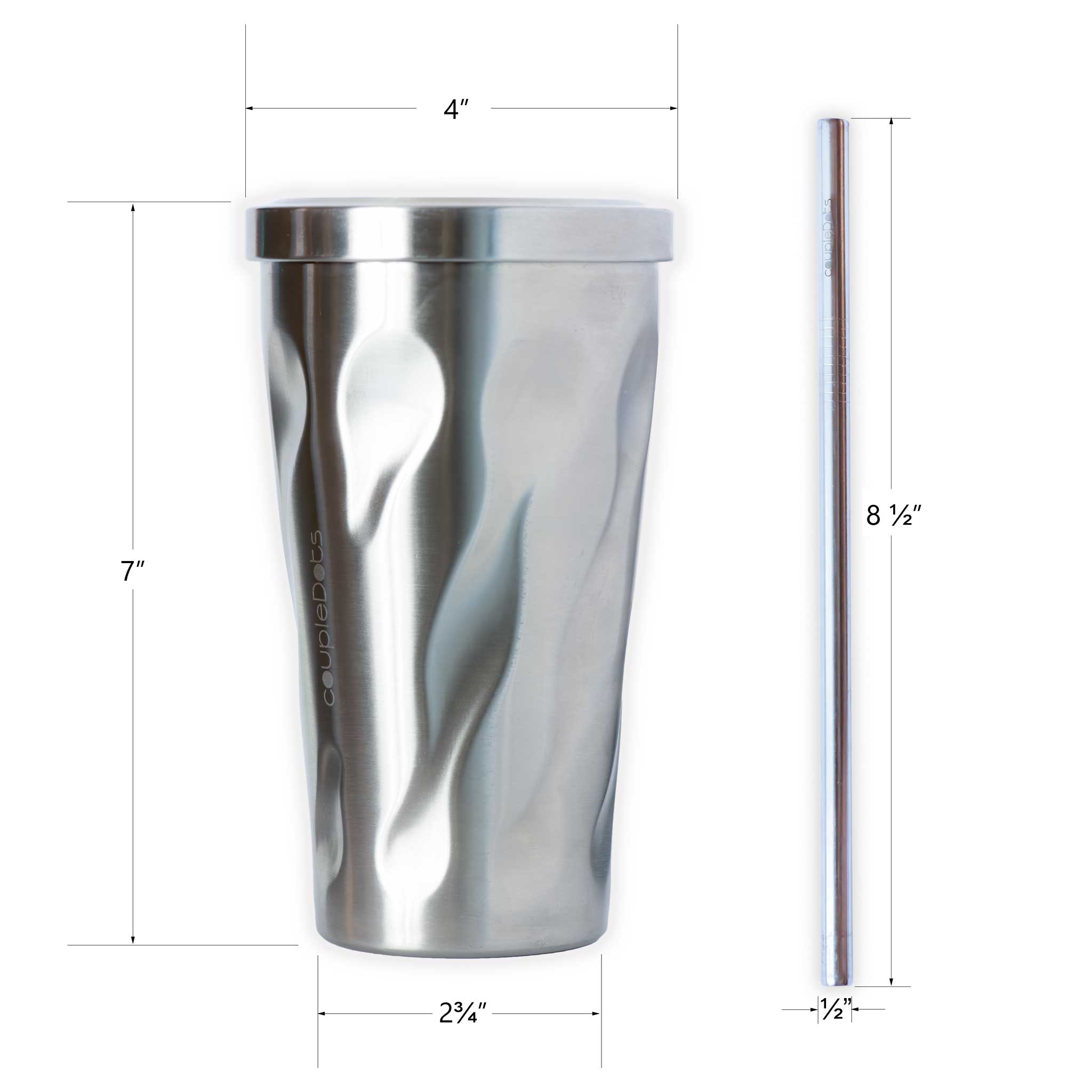 Twister | Travel Mug Tumbler For Hot and Cold Drinks with Straw - EcoFreax | Think Bigger.