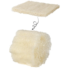 raw kitchen and bath natural loofah scrubber (set of 3) | sitti