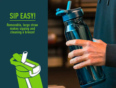 Reduce Hydrate Water Bottle 50 oz With Flip Top lid