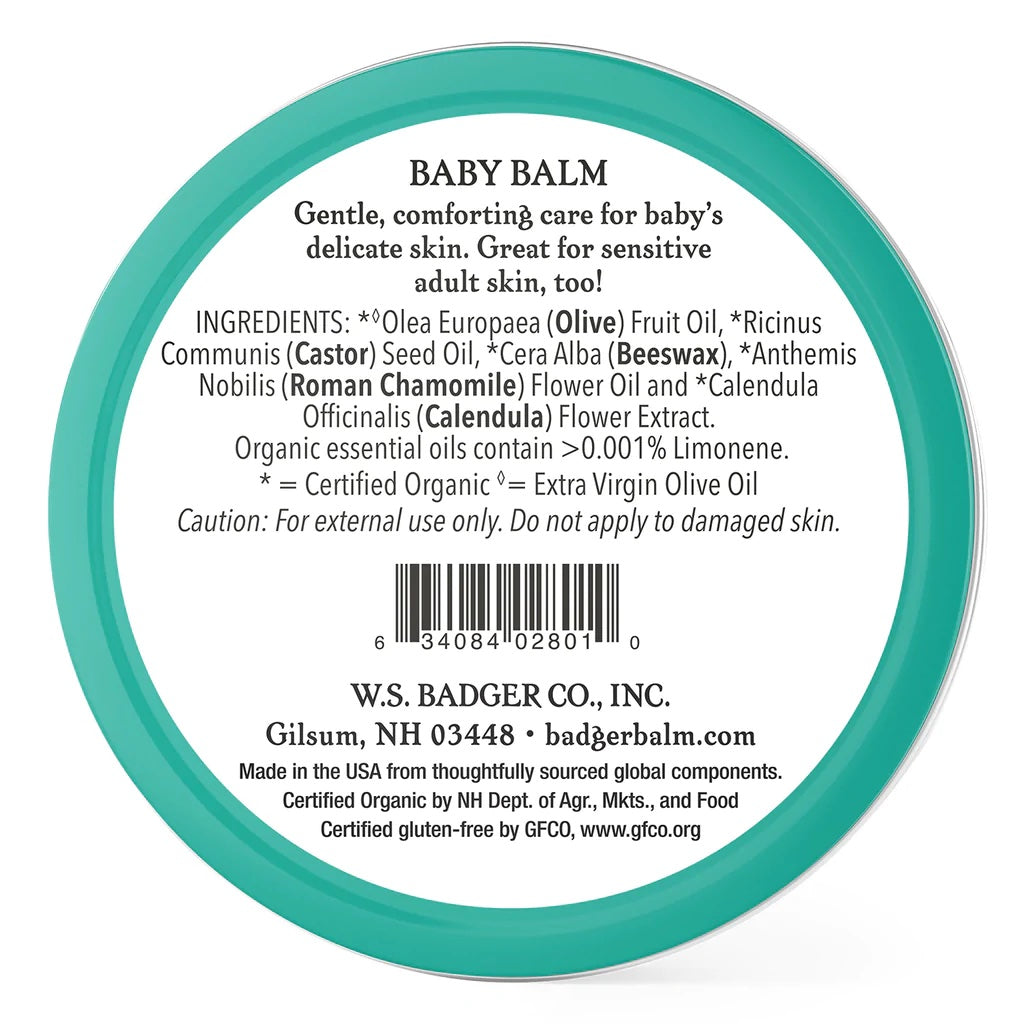 baby balm - organic baby skin care moisturizer | badger