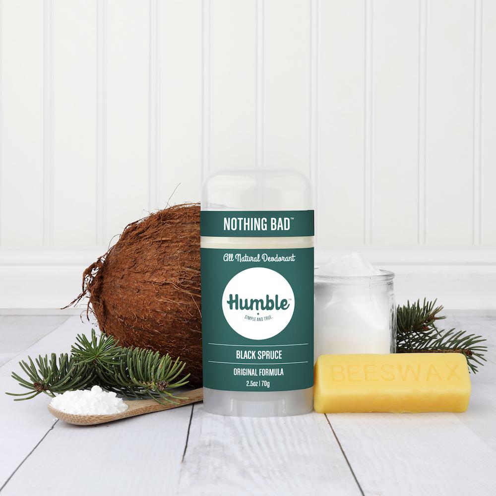 all natural deodorant - black spruce | humble deodorant canada