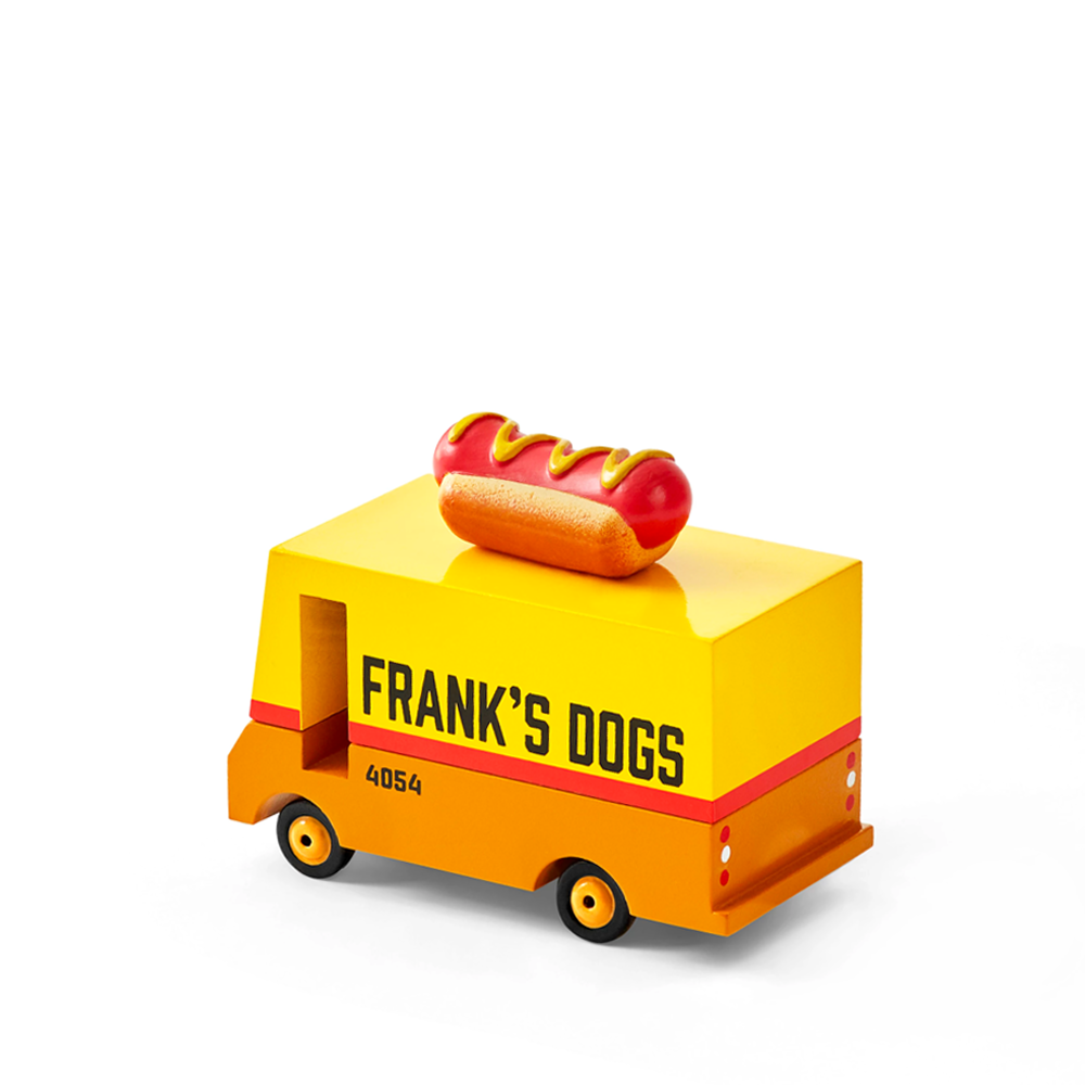 candylab hot dog van - wooden toy car