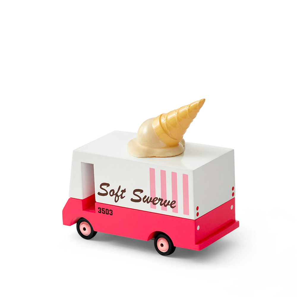 candylab toys ice cream truck - wooden toy car