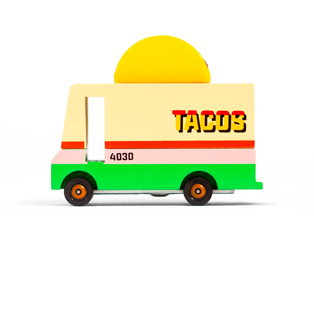 candylab toys taco van - wooden toy car