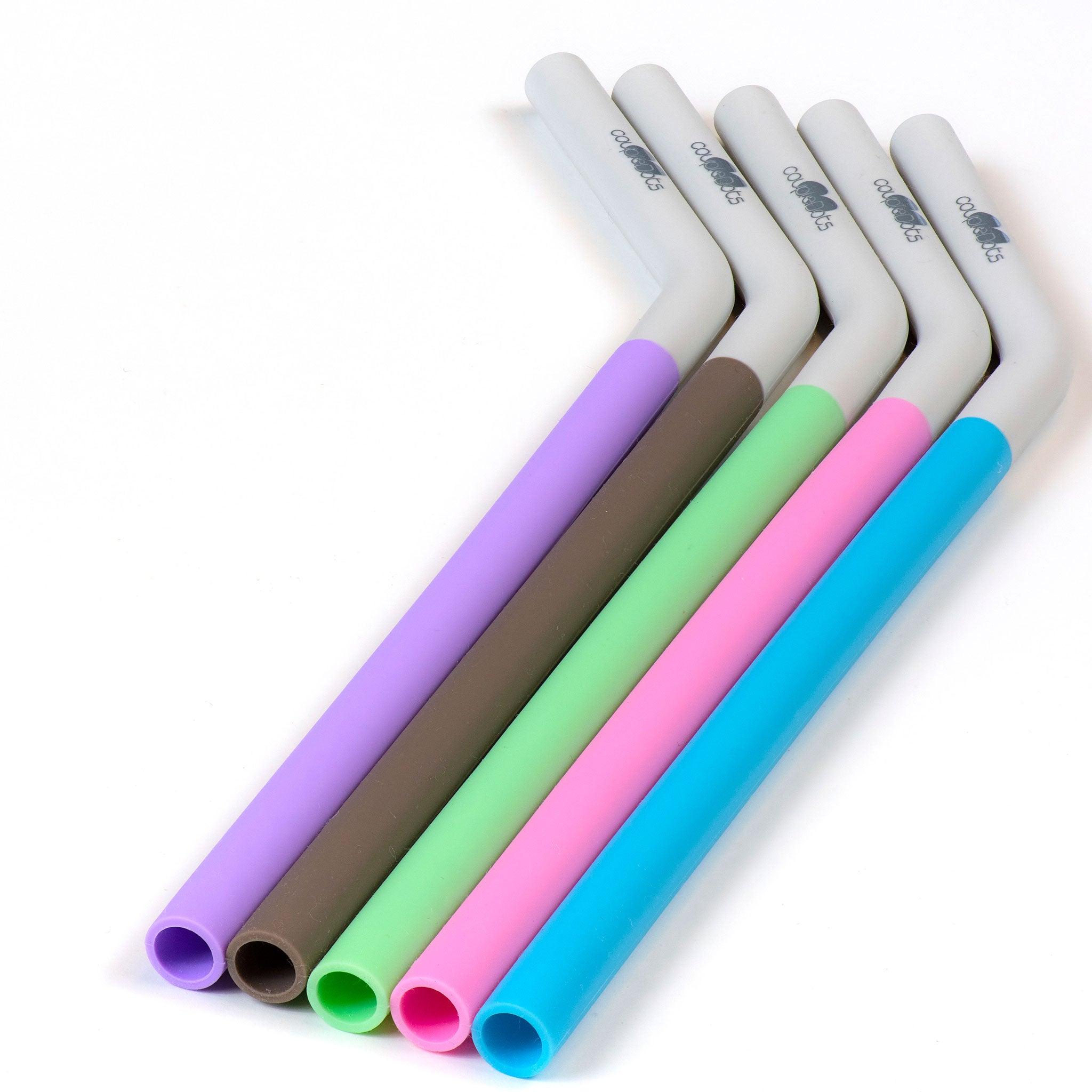 coupleDots Reusable Silicone Smoothie Drinking Straws - EcoFreax | Think Bigger.