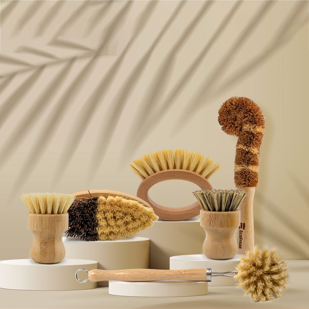 zero waste dish brush kit