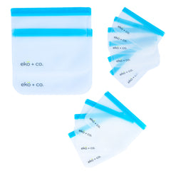 blue reusable freezer bags