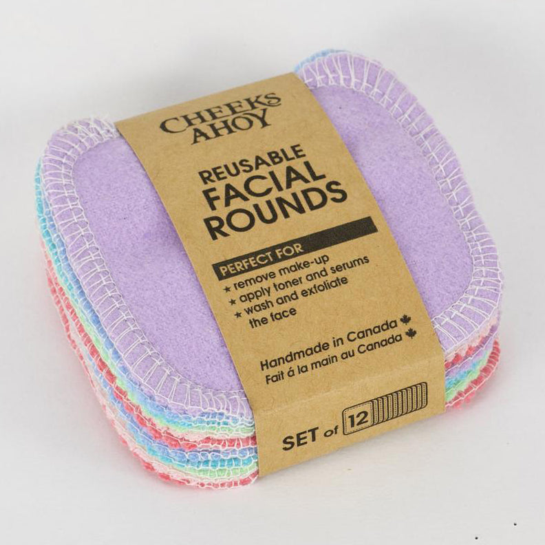 organic cotton flannel reusable facial rounds – EcoFreax
