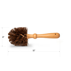 natural palmyra flowerpot bristle cleaning brush