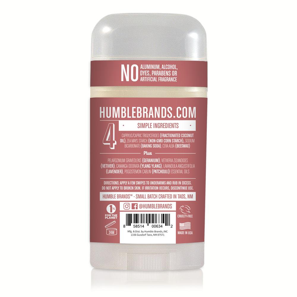 all natural deodorant - geranium & vetiver | humble deodorant Canada