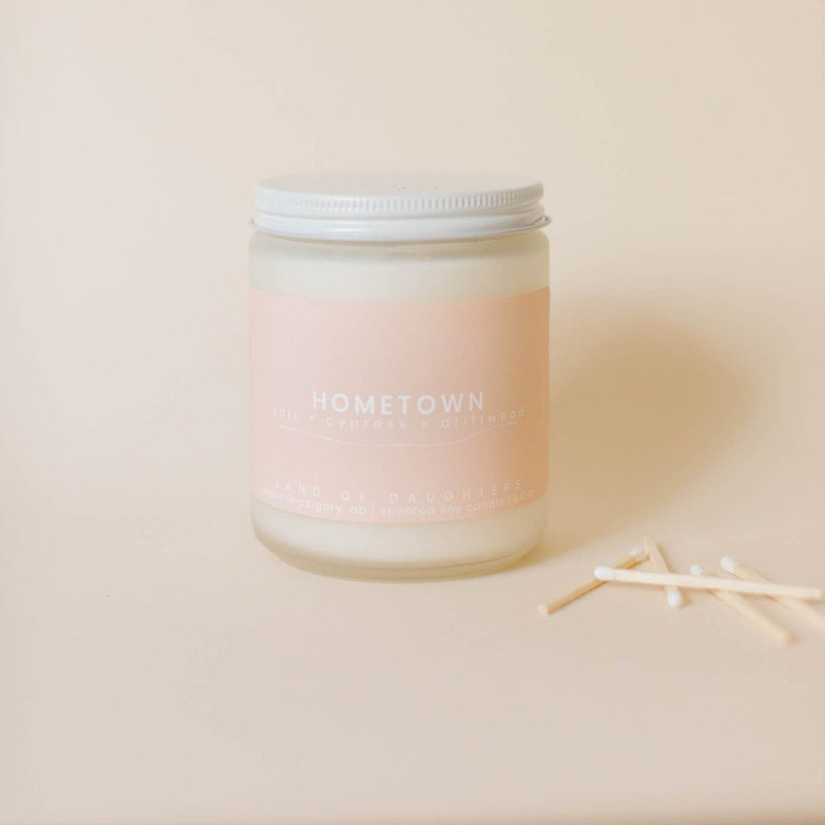 hometown (salt + cypress + driftwood) - all natural organic scented candle