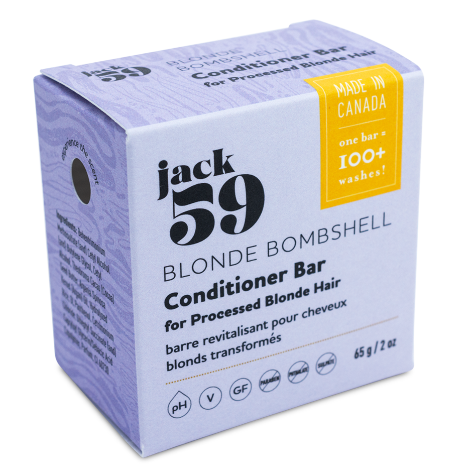 Jack59 Blonde Bombshell conditioner bar in a box