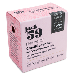 Jack59 energize conditioner bar for dry processed hair - box