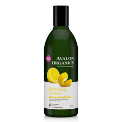 refreshing lemon bath & shower gel | avalon organics