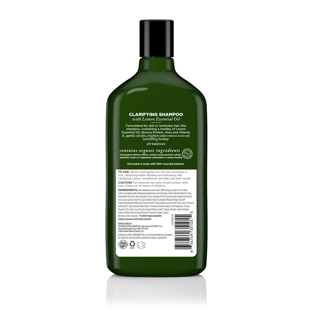 lemon clarifying shampoo | avalon organics