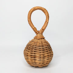 handmade natural rattan rattle - wicker toy