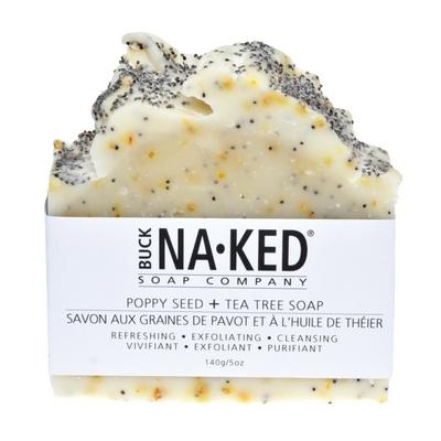 Buck Naked | poppy seed & tea tree vegan soap bar - EcoFreax | Think Bigger.