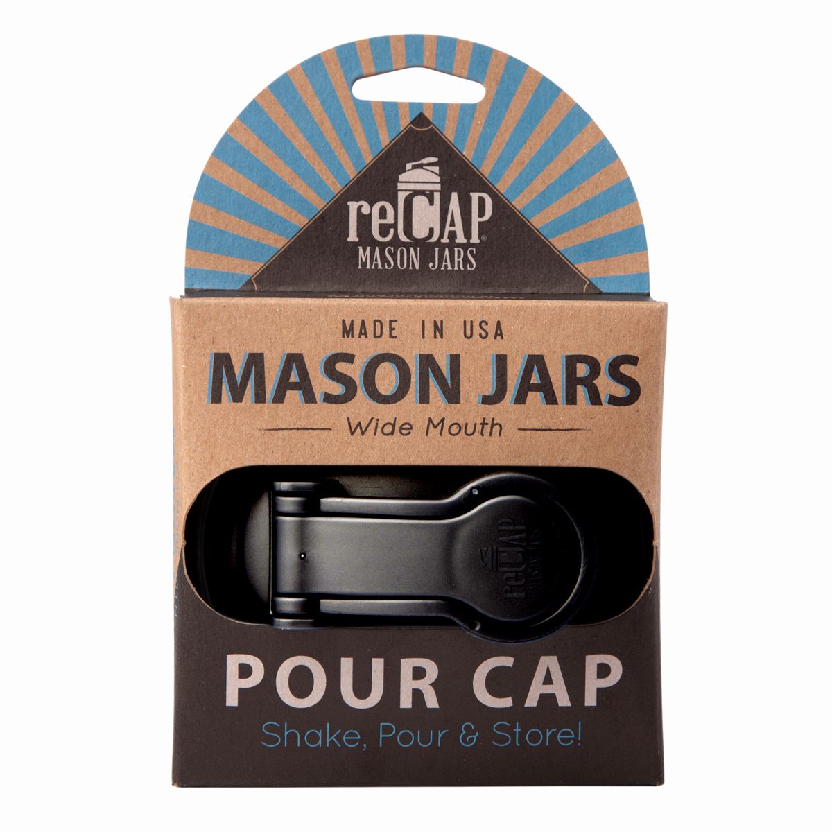 mason jar POUR lid/cap - wide mouth