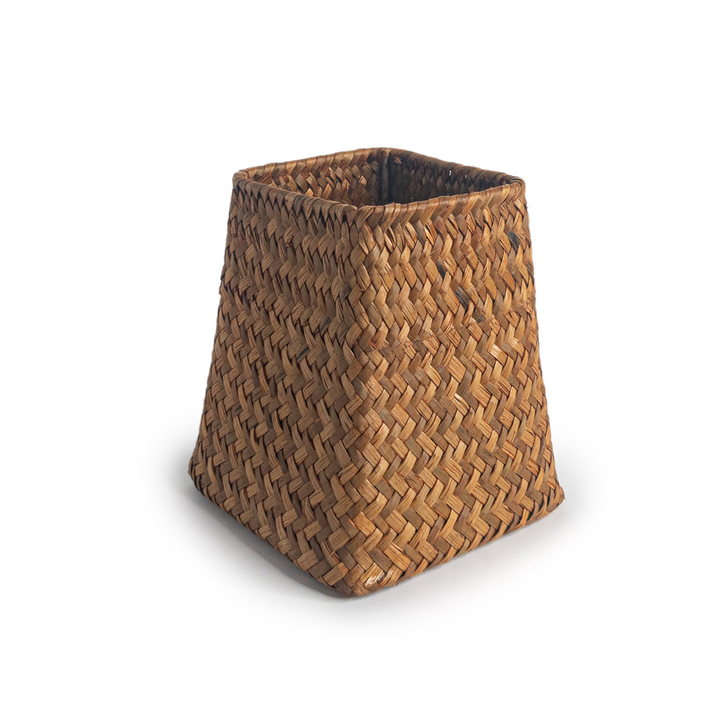 handmade seagrass vase natural wicker small woven basket