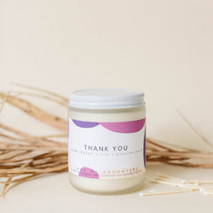 thank you (palm leaves + lily + passion fruit) - all natural organic scented candle