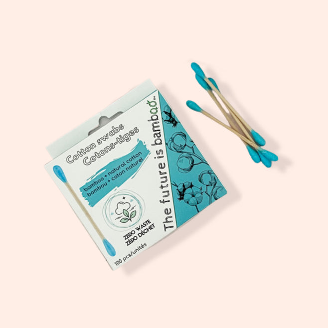 biodegradable cotton swabs - 100 count | the future is bamboo