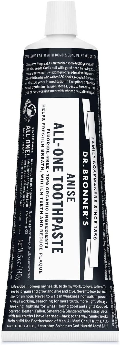 anise vegan natural toothpaste | Dr. Bronner's