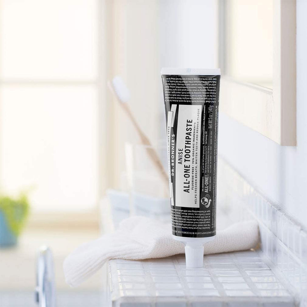 anise vegan natural toothpaste Dr. Bronner's EcoFreax